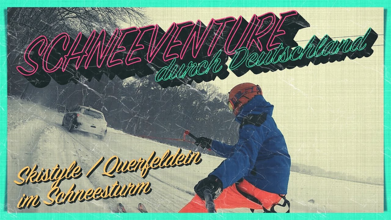 SCHNEEVENTURE durch Deutschland - Skistyle / Querfeldein im Schneesturm