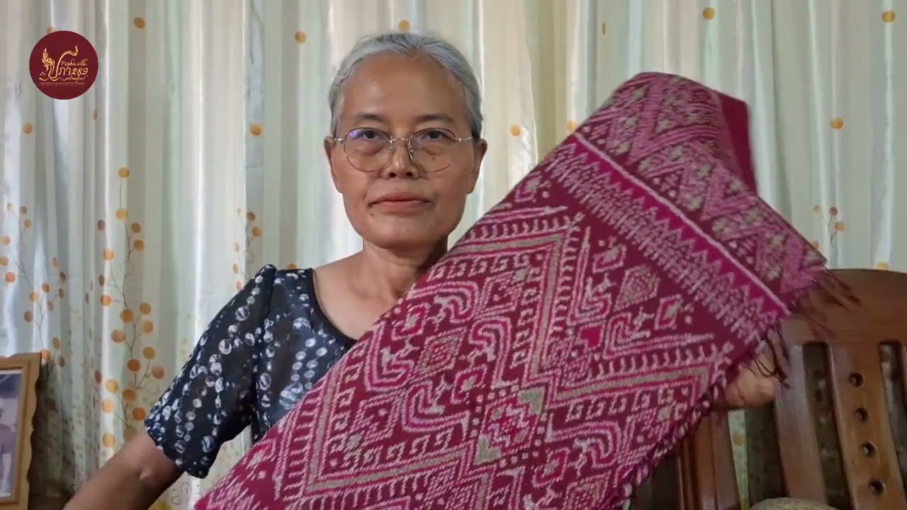 ผ้าไหมสุรินทร์ ไหมมัดหมี่  5 ตะกอ ทอยกดอก มีหน้านาง ชายครุย จ้า 13/2/69 #ผ้าไหมสุรินทร์ #ผ้าไหม 