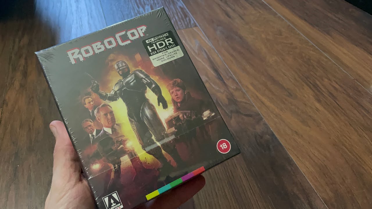 Robocop 4k UltraHD Blu-ray Arrow Limited edition Unboxing