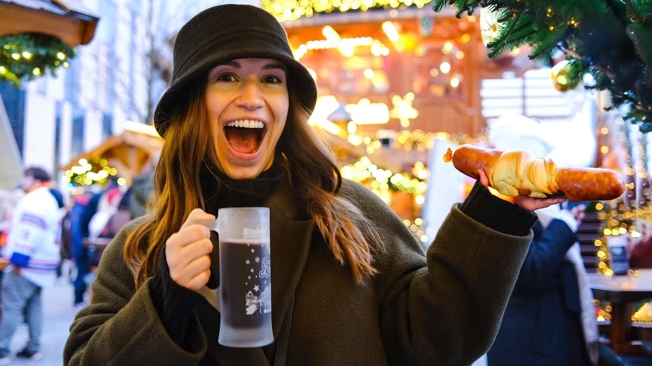 Everything we ATE at the GERMAN CHRISTMAS MARKETS  | Europe Vlog 14
