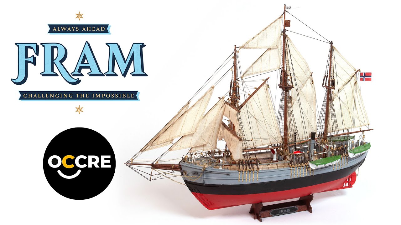 Maqueta del Barco Fram de OcCre | Leyenda de las Expediciones Polares