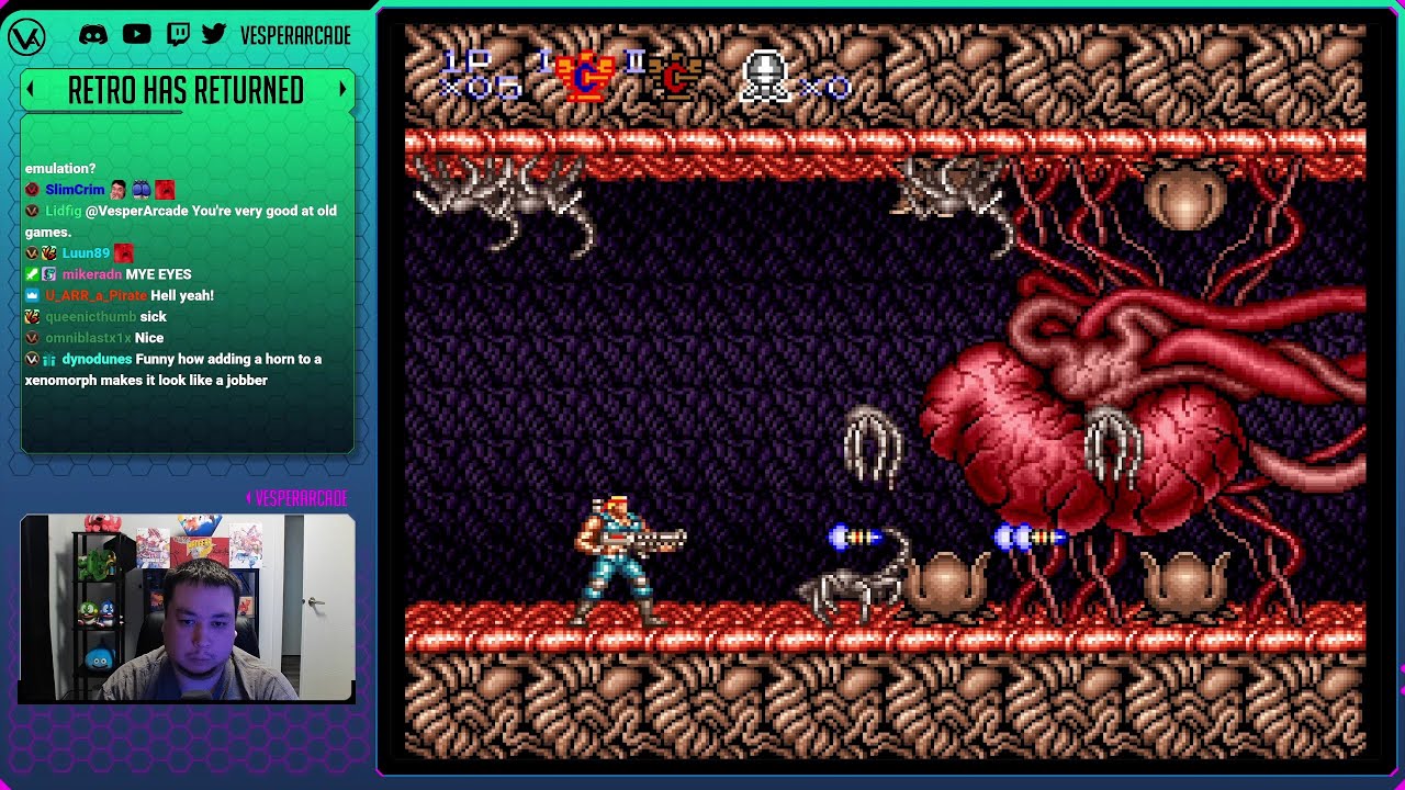 Contra 3! Hard Mode, No Continues & Default Lives - SNES