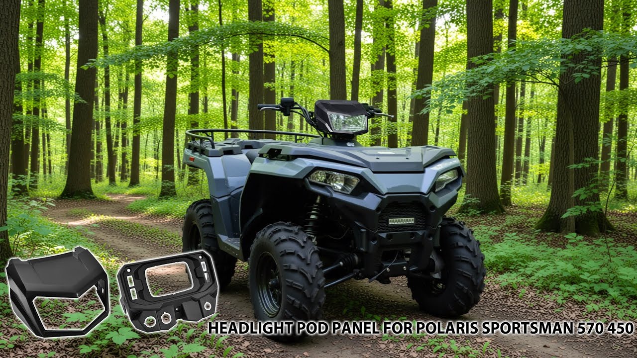 Установка блока фар SAUTVS на Polaris Sportsman 570 450 2021-2025 годов выпуска.
