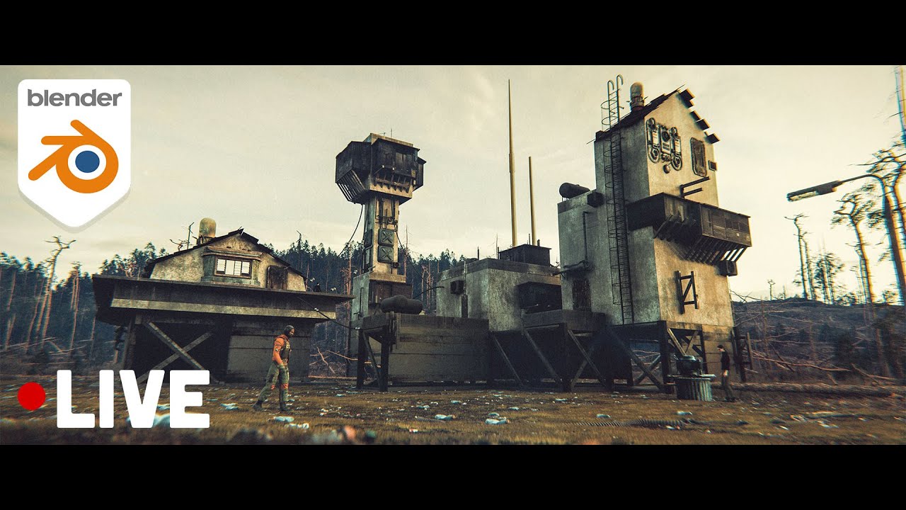 Using Auto-Building to create a rural sci-fi homestead in Blender