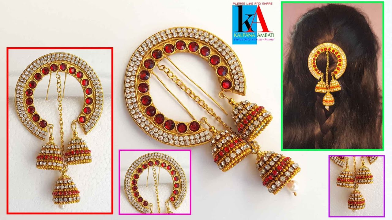 How to make 5 minutes Hair accessories | latest jewellery Model No 1