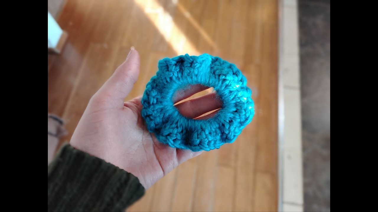 Simple Crochet Scrunchie #crochet #hair #scrunchies