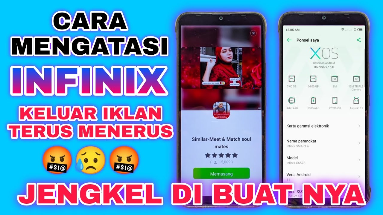 CARA MENGHILANGKAN IKLAN MEMBANDEL INFINIX SMART 6 || HOW TO REMOVE ADS BLOATWARE INFINIX SMART6