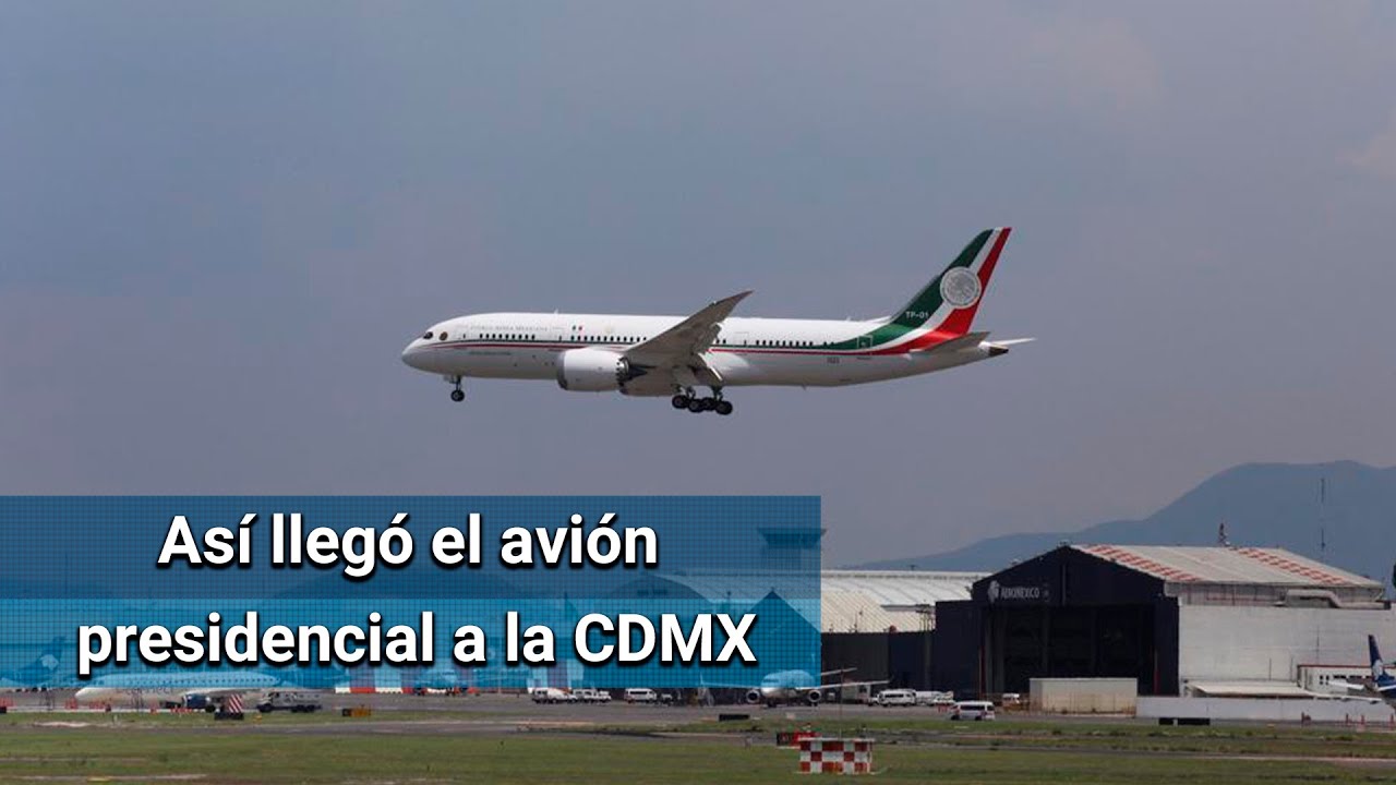 Aterriza avión presidencial TP-01 en el AICM