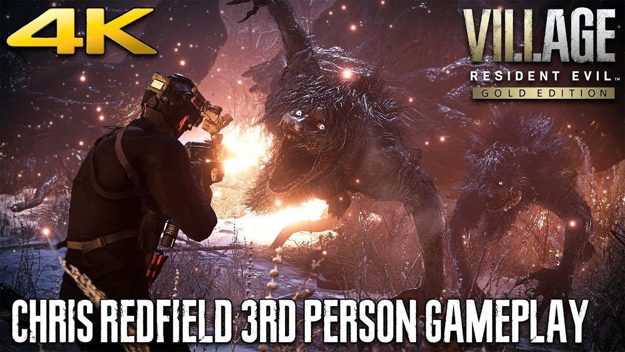 RESIDENT EVIL VILLAGE Chris Redfield 3rd Person Mode Gameplay Walkthrough (4K 60FPS HDR) | PS5
