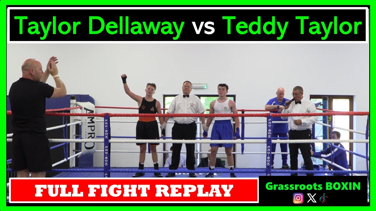 Taylor Dellaway vs Teddy Taylor - FULL FIGHT - Epsom Boxing Academy Home Show (18/05/25)