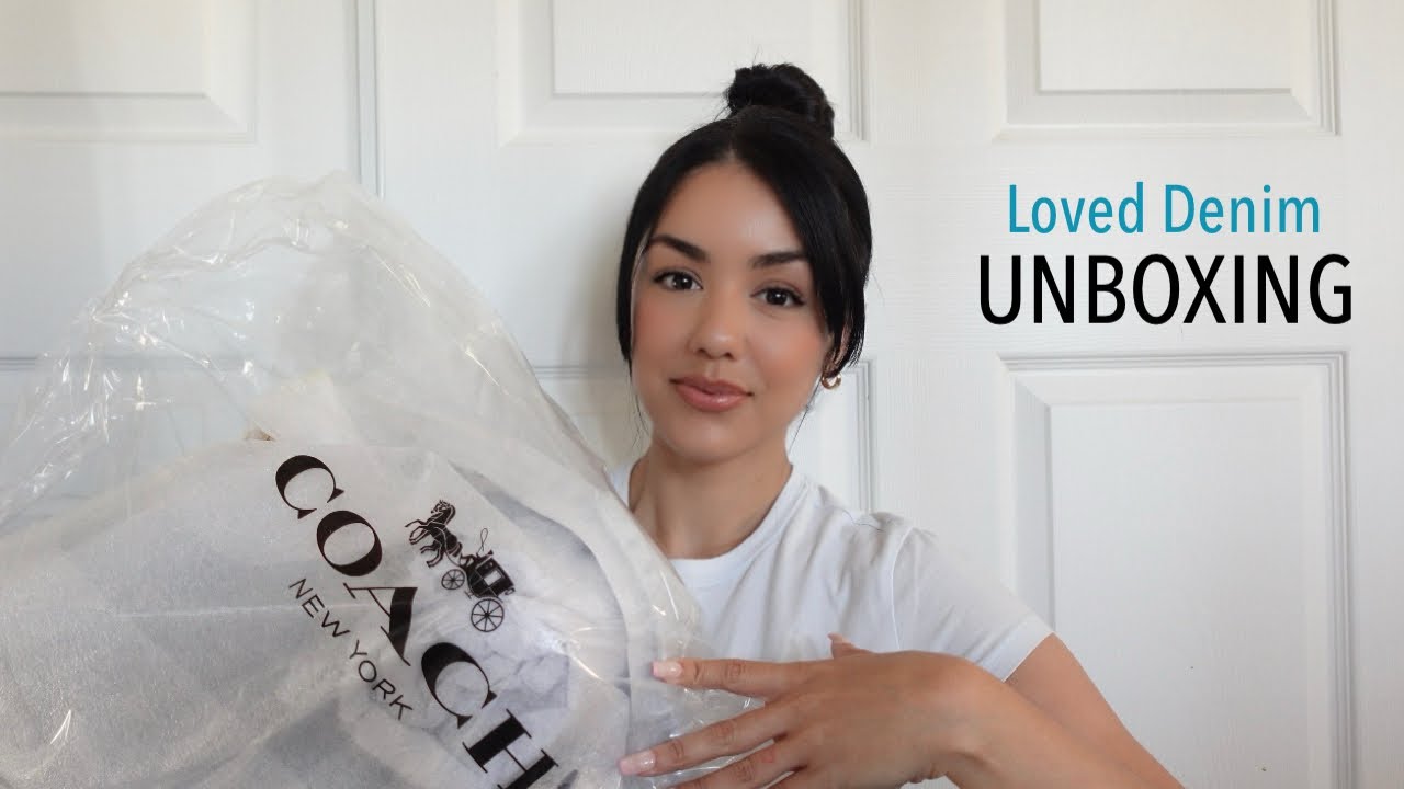 Распаковка вещей Coach!! Открываю свои вещи из коллекции Loved Denim Coach.