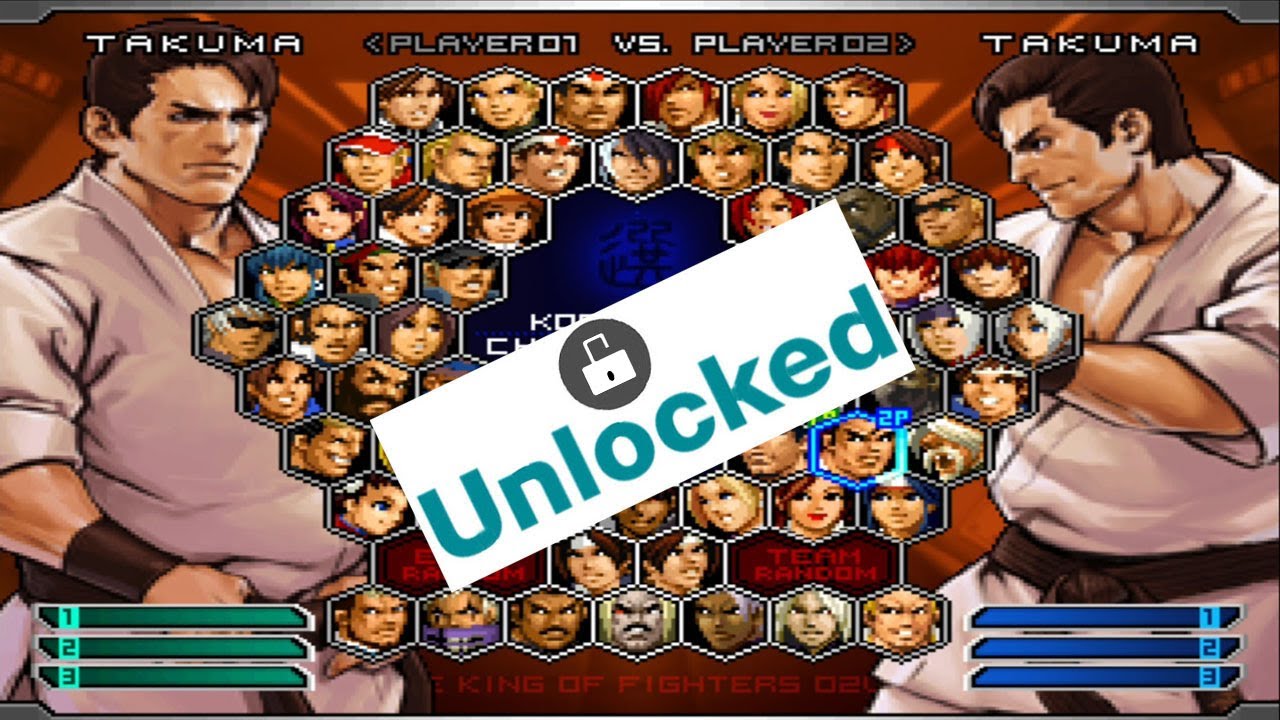 The King of Fighters 2002 Unlimited Match Unlock Characters [HD 60fps]
