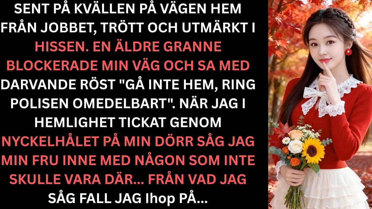 Gå inte hem  ring polisen omedelbart viskade min granne