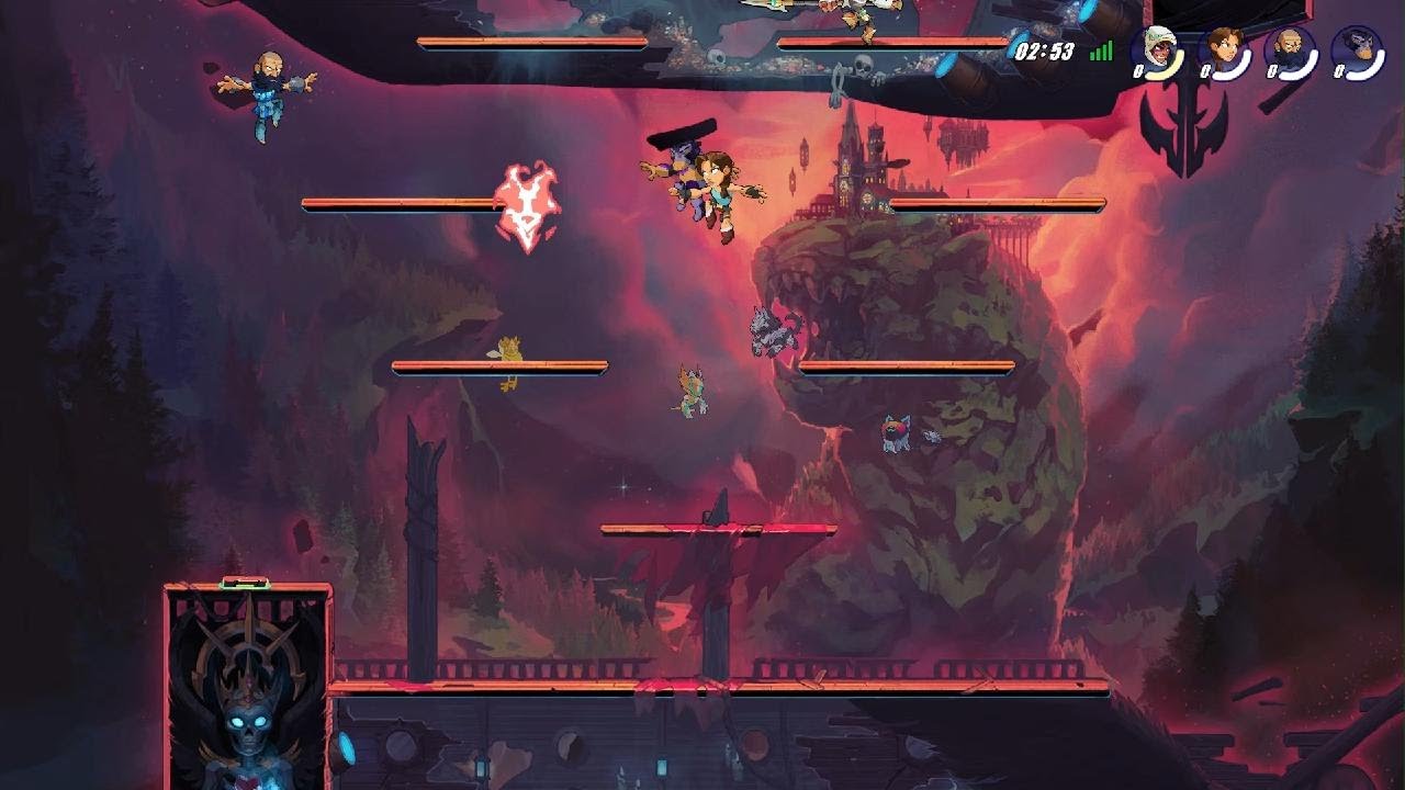 Trying temple climb in Brawlhalla