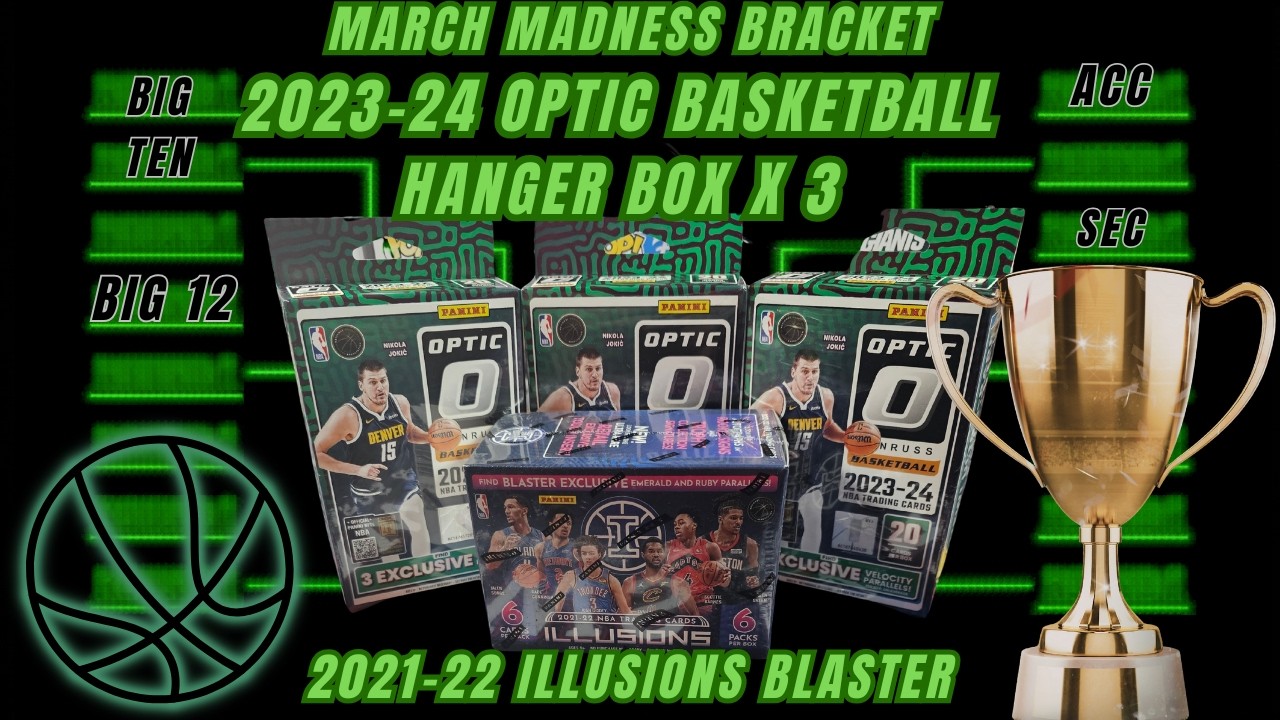 Lets find our cinderella story 2021-22 Panini Illusions blaster box and 2023-24 Optic Hangers x 3