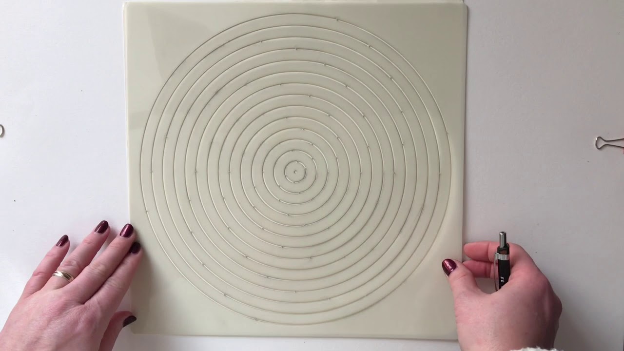Using the 12” “Make A Mandala” Stencil