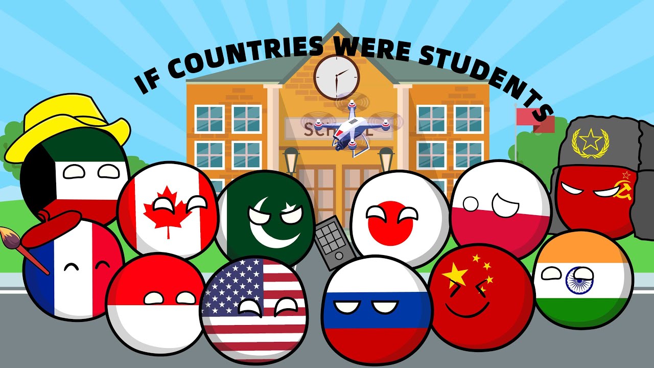 If countries were students #countryballs #countryballstudent #trending #popular