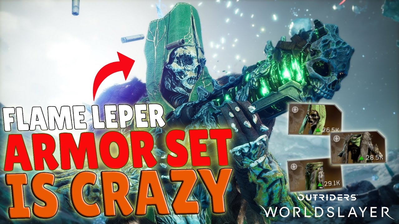 NEW Flame Leper Armor Set is RIDICULOUS | Most Powerful Status Power Build | Outriders Worldslayer