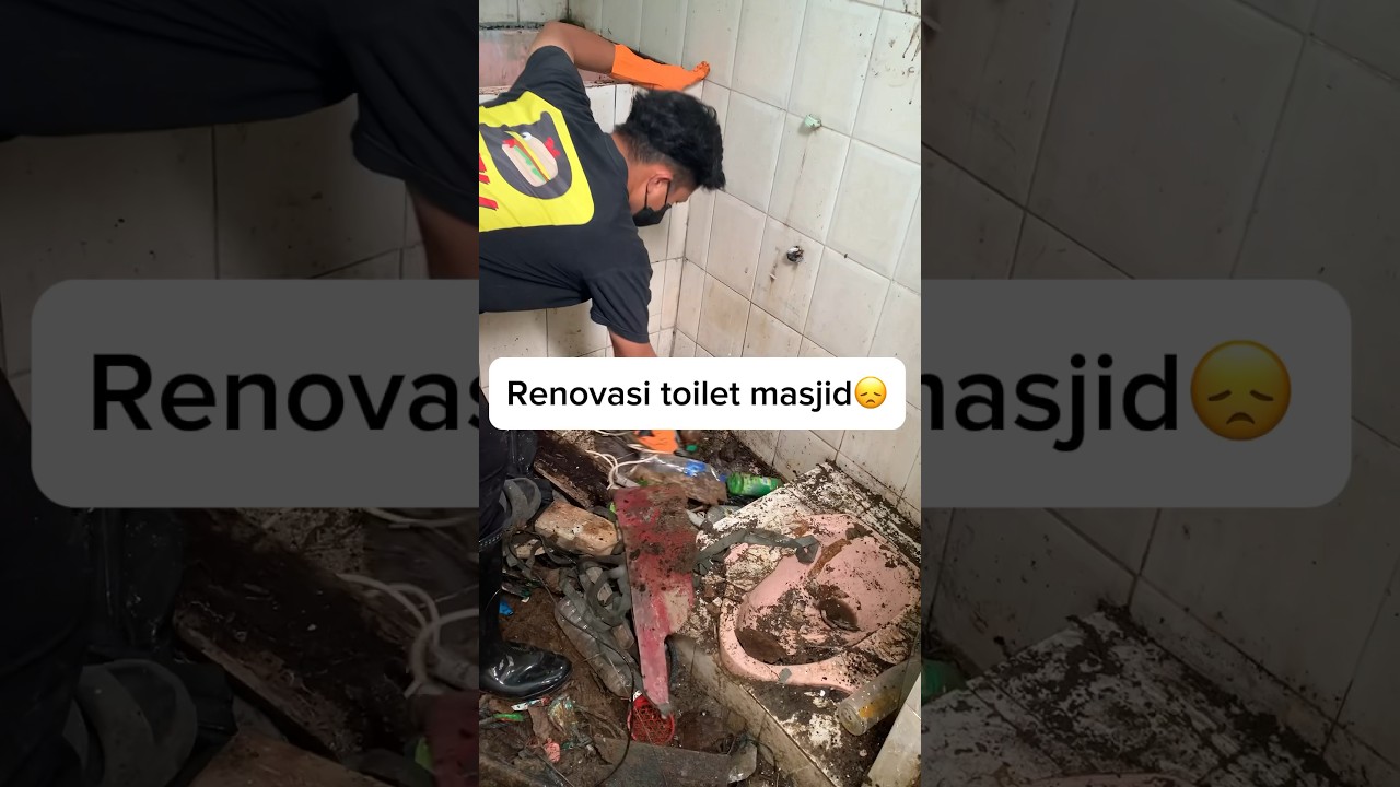 Cleaning & renovasi toilet masjid 🍃
