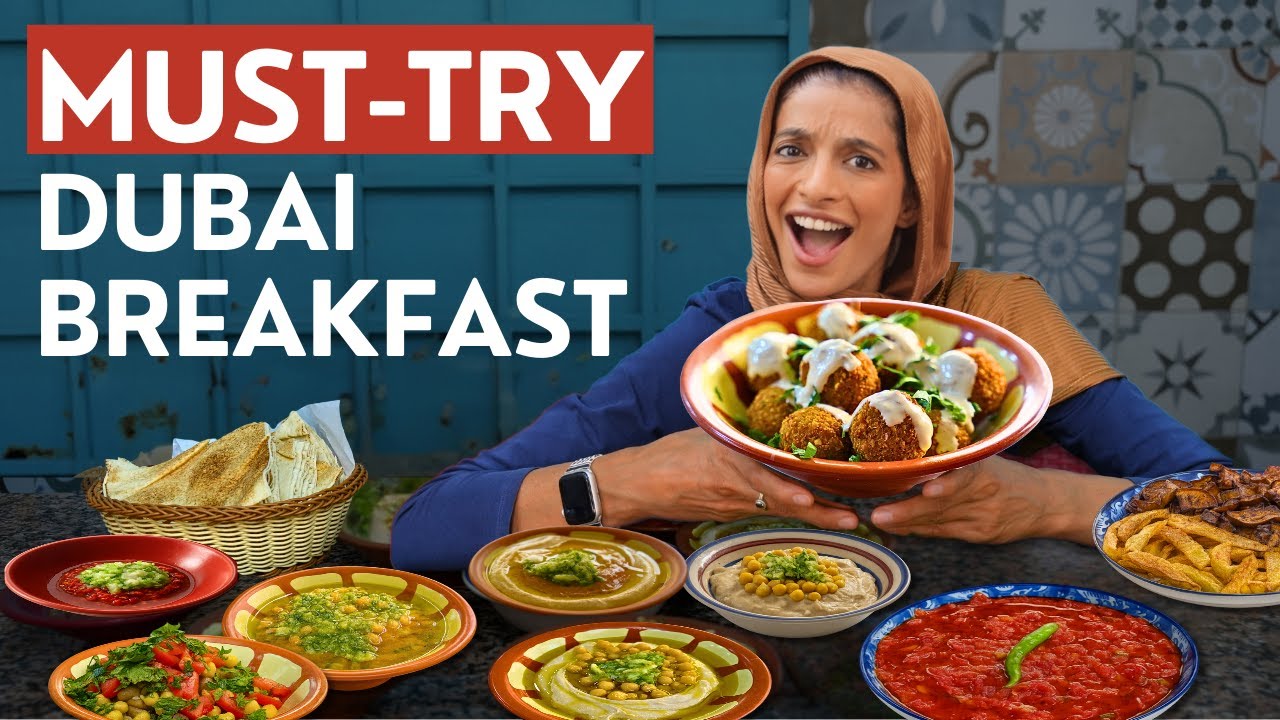 I Tried Dubai’s POPULAR Arabic Breakfast (Palestinian Street Food)