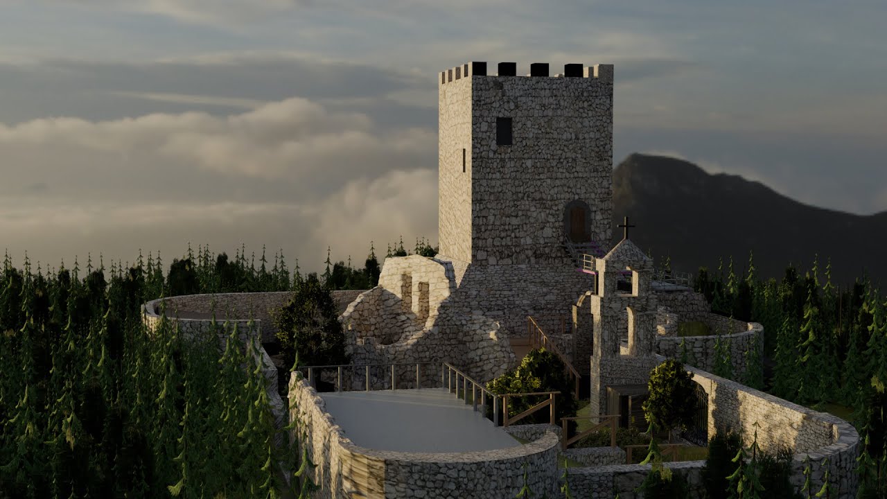 Un Viaggio nel Tempo: Castello di Rupecanina - Sant&rsquo;Angelo d&rsquo;Alife - Tra Realt&agrave; e 3D (blender)