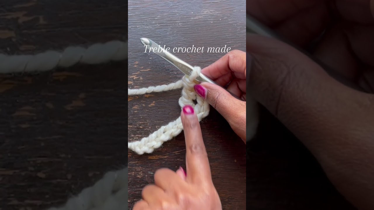 Crochet Basics: How to triple crochet #crochet #crochettutorialforbeginners #crochettutorial