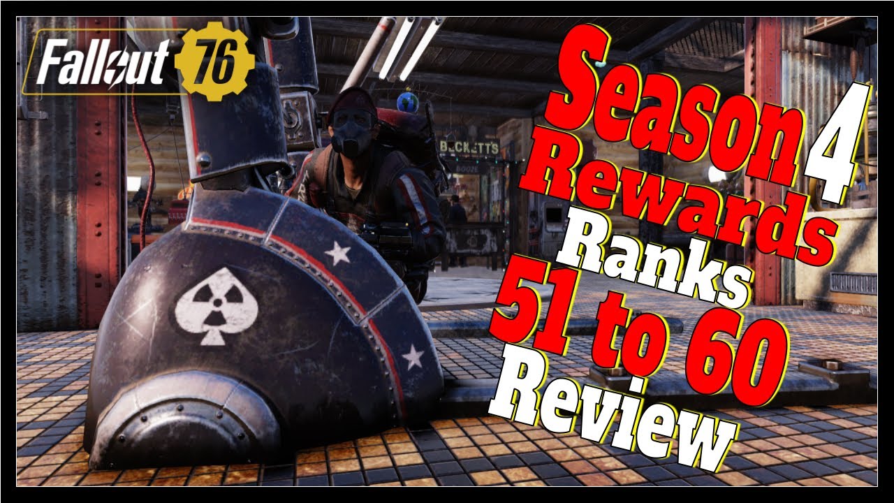 Fallout 76 Season 4 Rewards (Ranks 51 to 60) Review!
