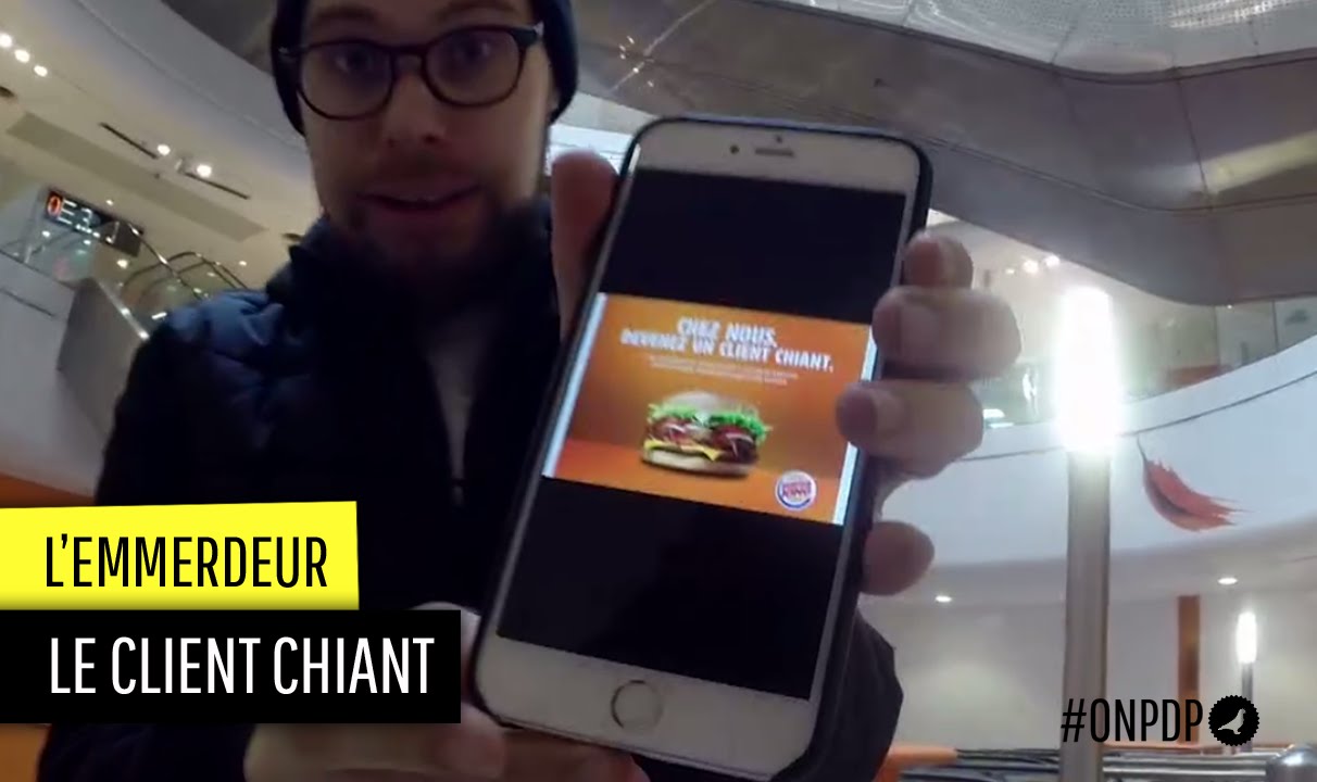L'emmerdeur joue le client chiant