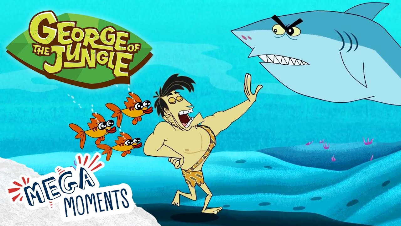 George Grow Gills?! 🦈| George of the Jungle | Full Episodes | Mega Moments