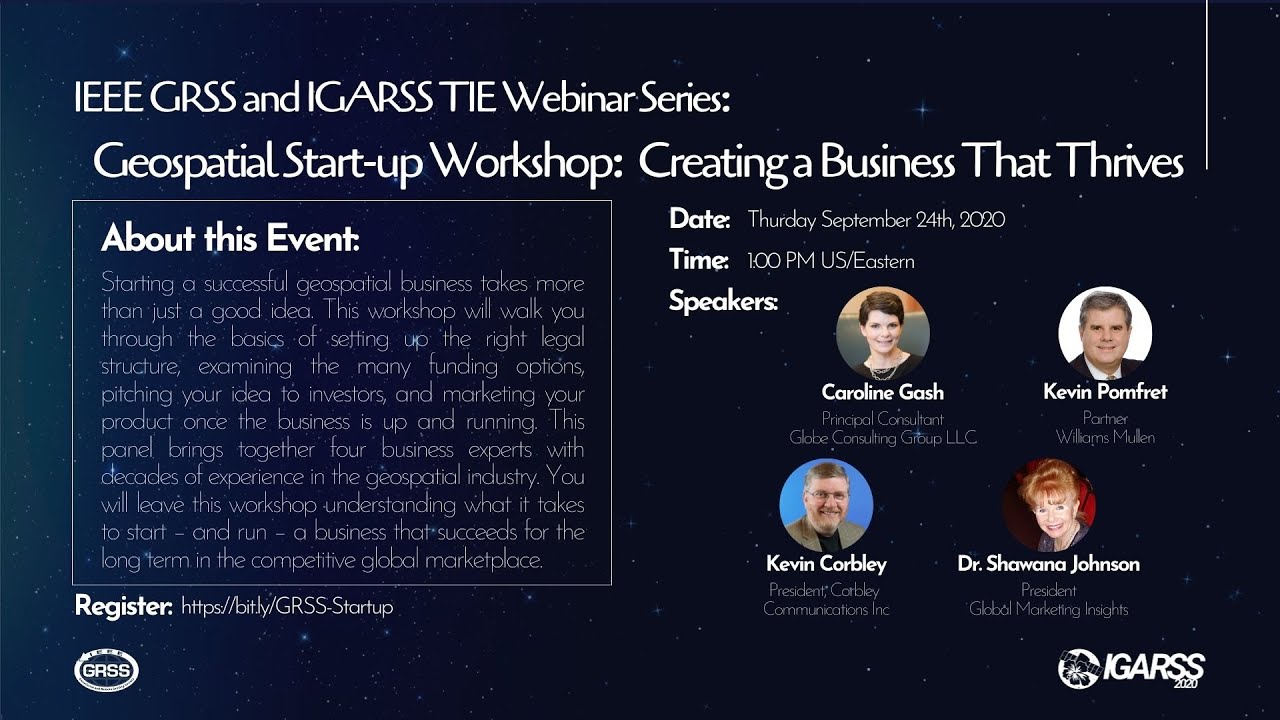 Geospatial Start-up Workshop: Creating a Business That Thrives