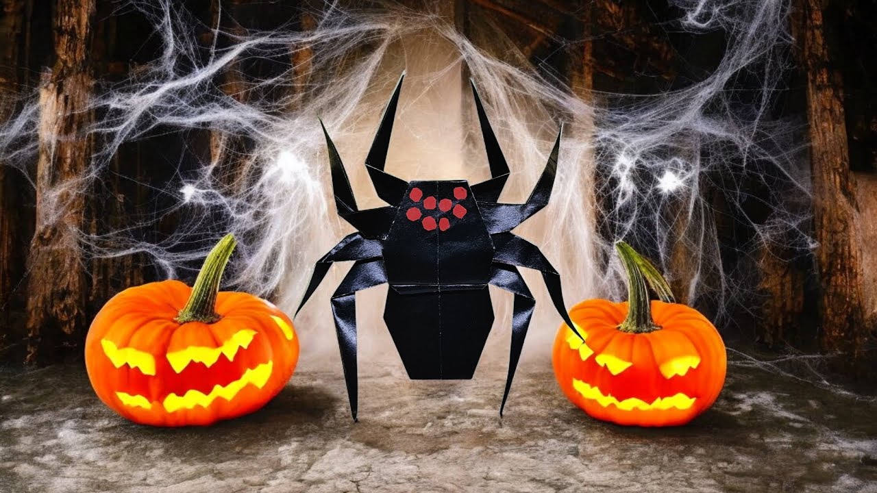 DIY ARAÑA de papel | Taller de papiroflexia facil