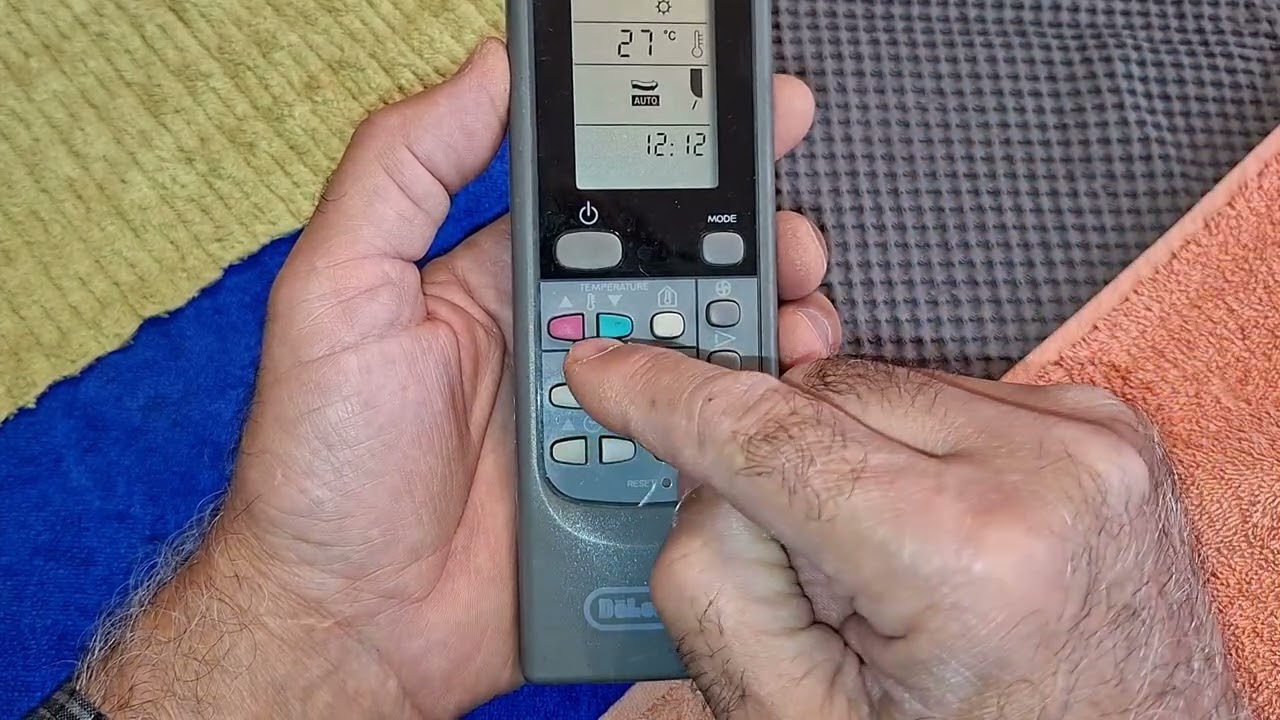 DELONGHI кондиционер как пользоваться пультом дистанционного управления