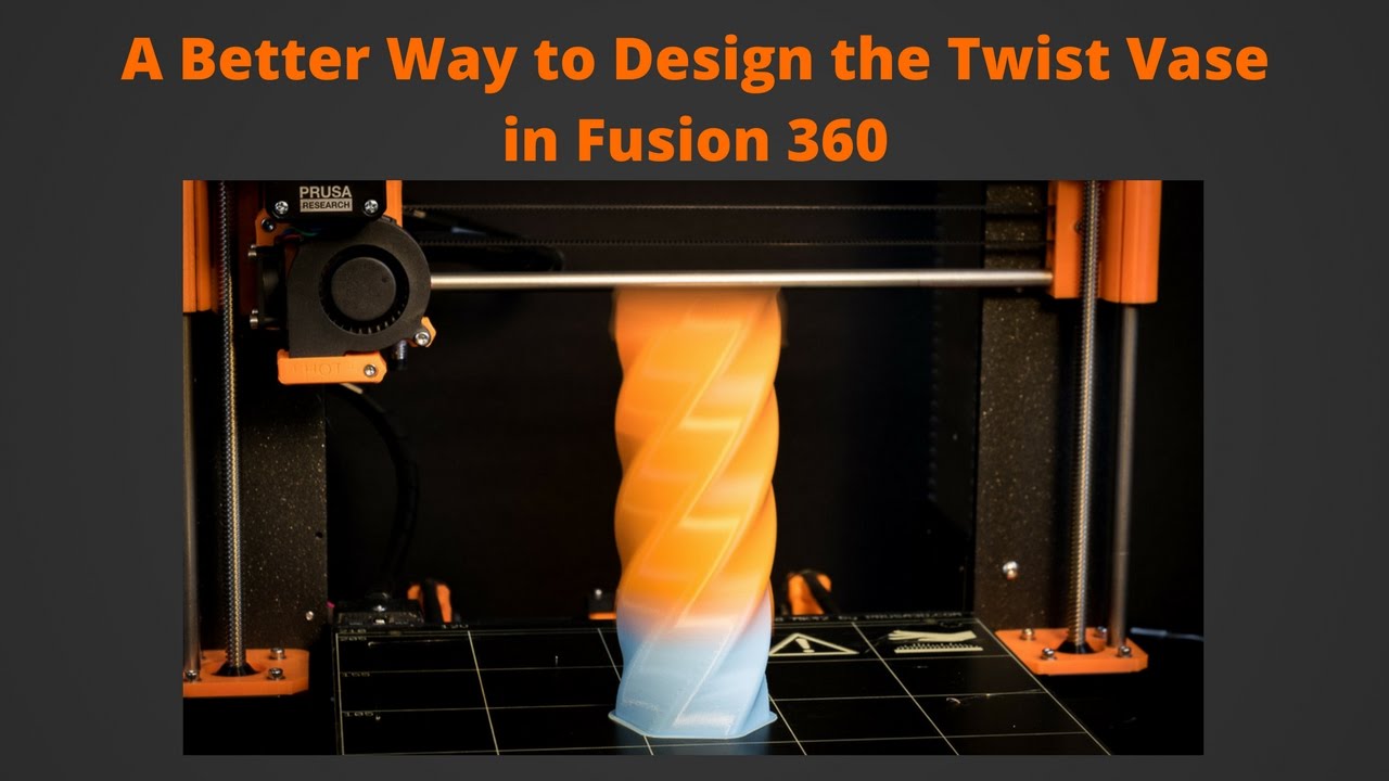 A Better Way to Design Twist Vases in Fusion 360 - Coil and Sweep