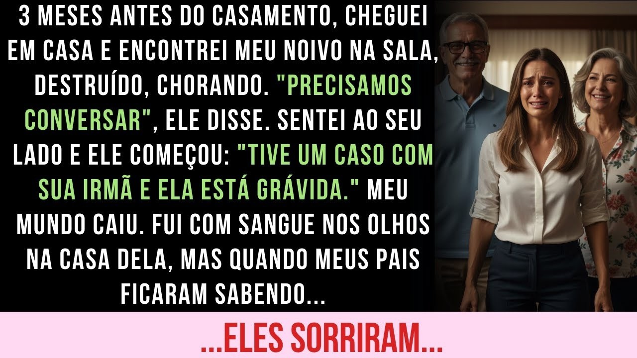 MEU NOIVO ENGRAVIDOU MINHA IRMÃ E QUANDO MEUS PAIS DESCOBRIRAM, ELES SORRIRAM