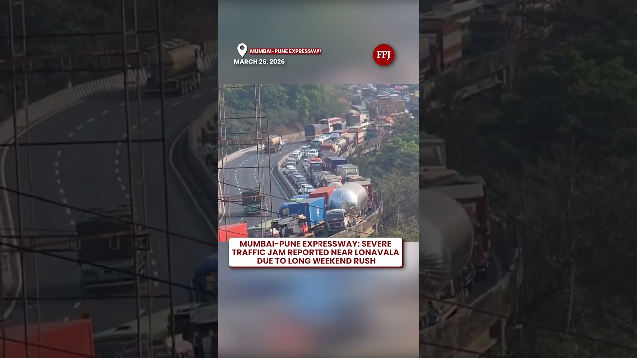 Mumbai Pune Expressway Massive Traffic Jam On Near Lonavala Amid Long Weekend Rush
