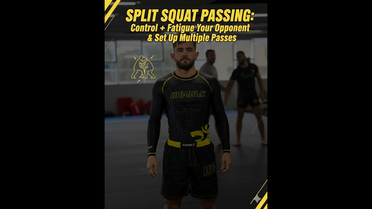 Split Squat Passing: Control + Fatigue Your Opponent & Set Up Multiple Passes