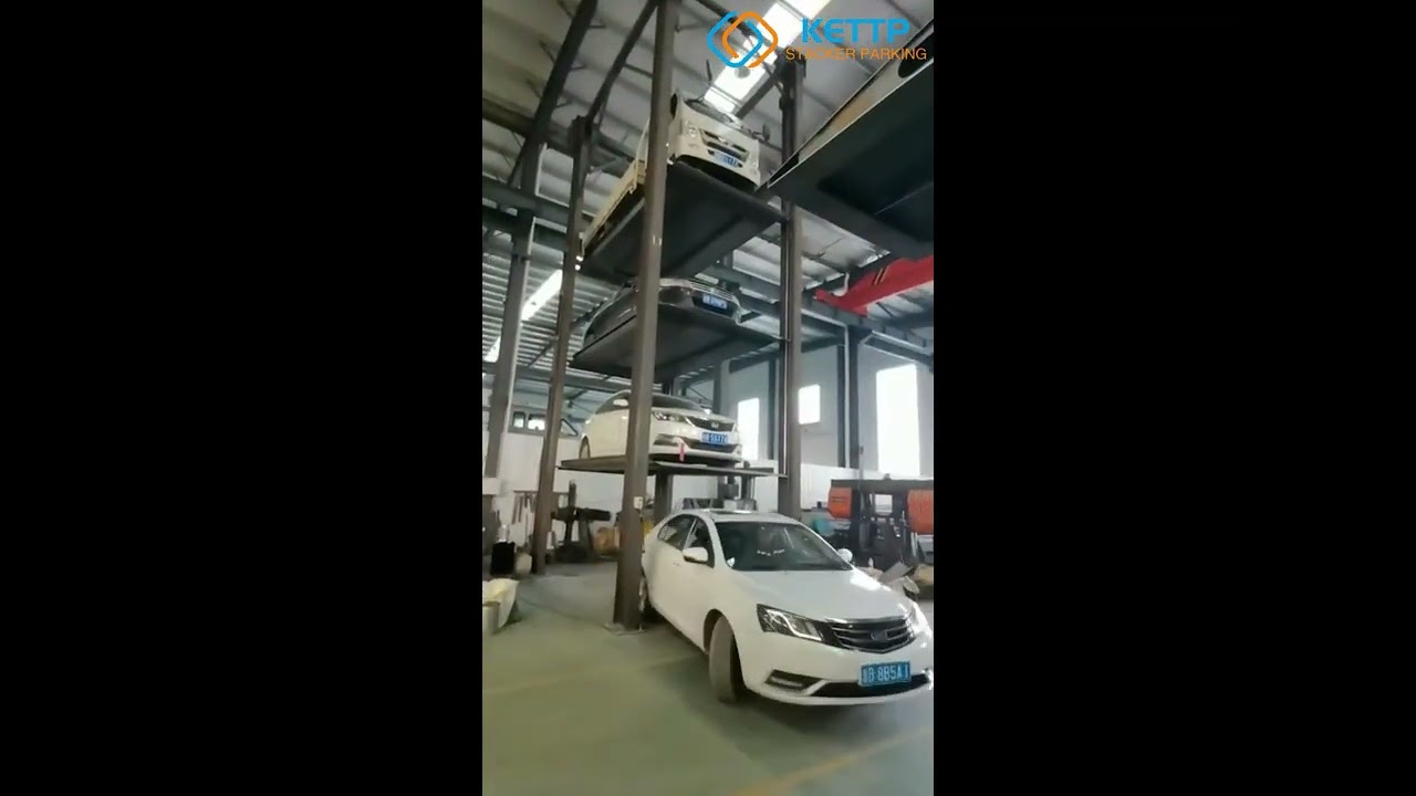 4P quad Car Stacker Parking Lift by Kettp