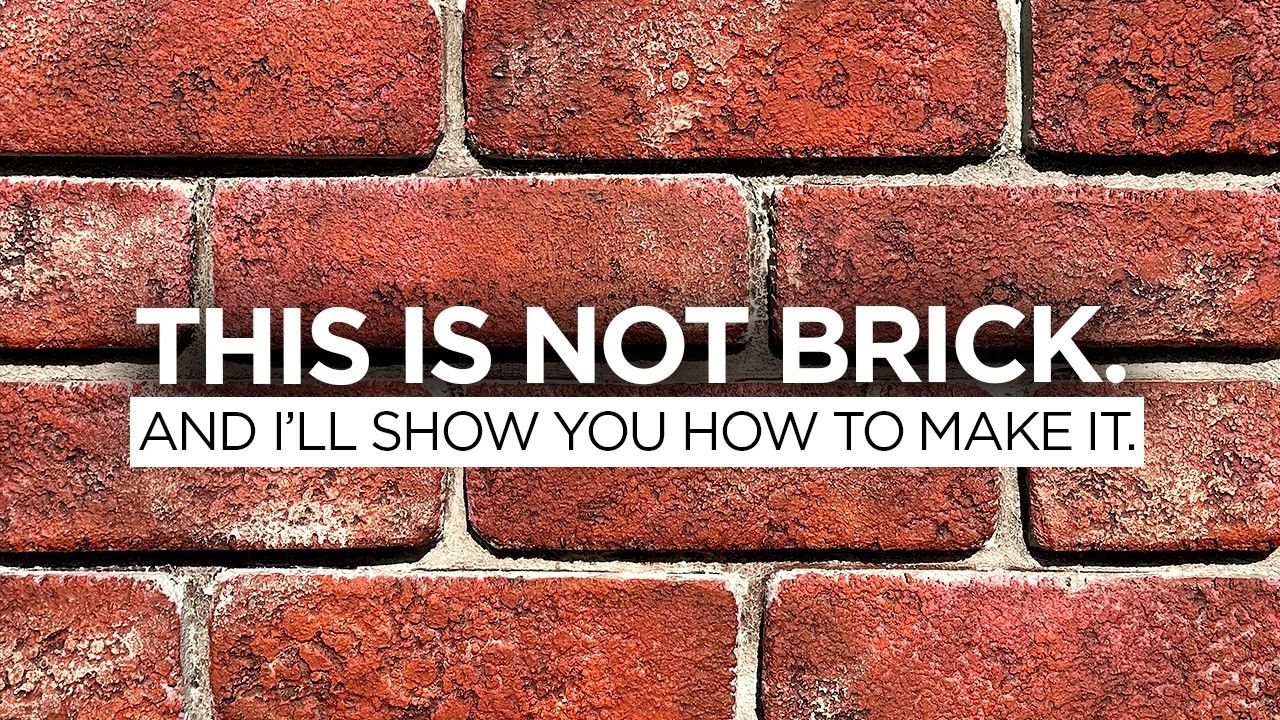 Easy & Realistic Fake Brick Walls From Foam!