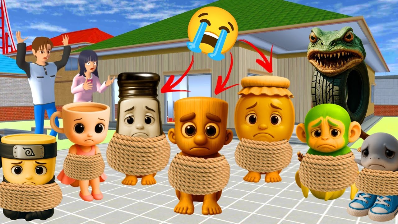 yuta mio panik seluruh pasukan bocil anomali disandera boneka ambalabu |SAKURA SCHOOL SIMULATOR
