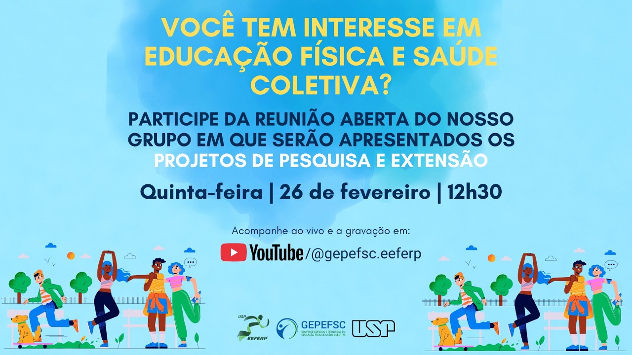 Reunião aberta - apresentação projetos de pesquisa e extensão