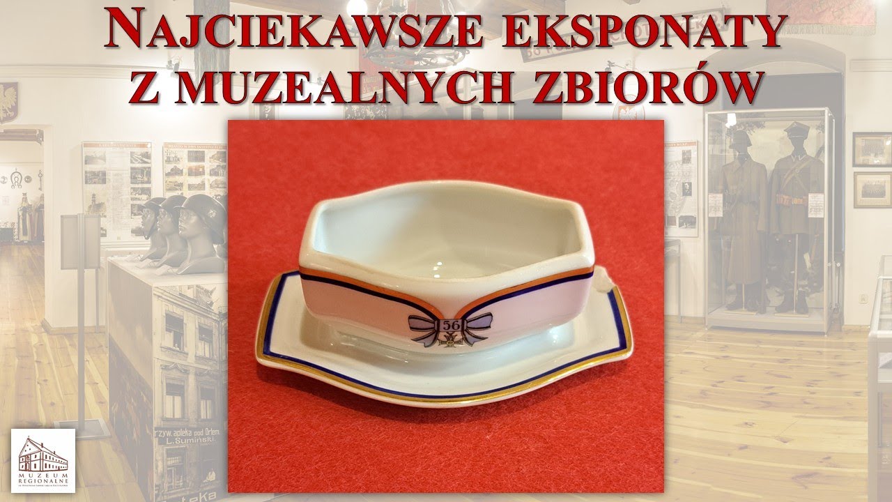 Najciekawsze eksponaty: fajansowe naczynie do podawania m.in. musztardy z zastawy 56pp  (1921–1929)