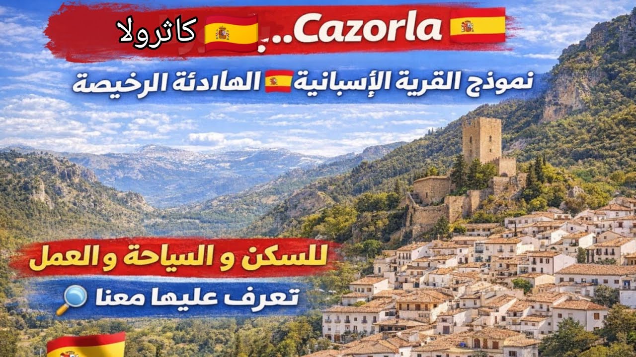 كاثورلا..Cazorla  نموذج القرية الإسبانية 🇪🇸الهادئة والرخيصة للسكن والسياحة والعمل تعرف عليها معنا