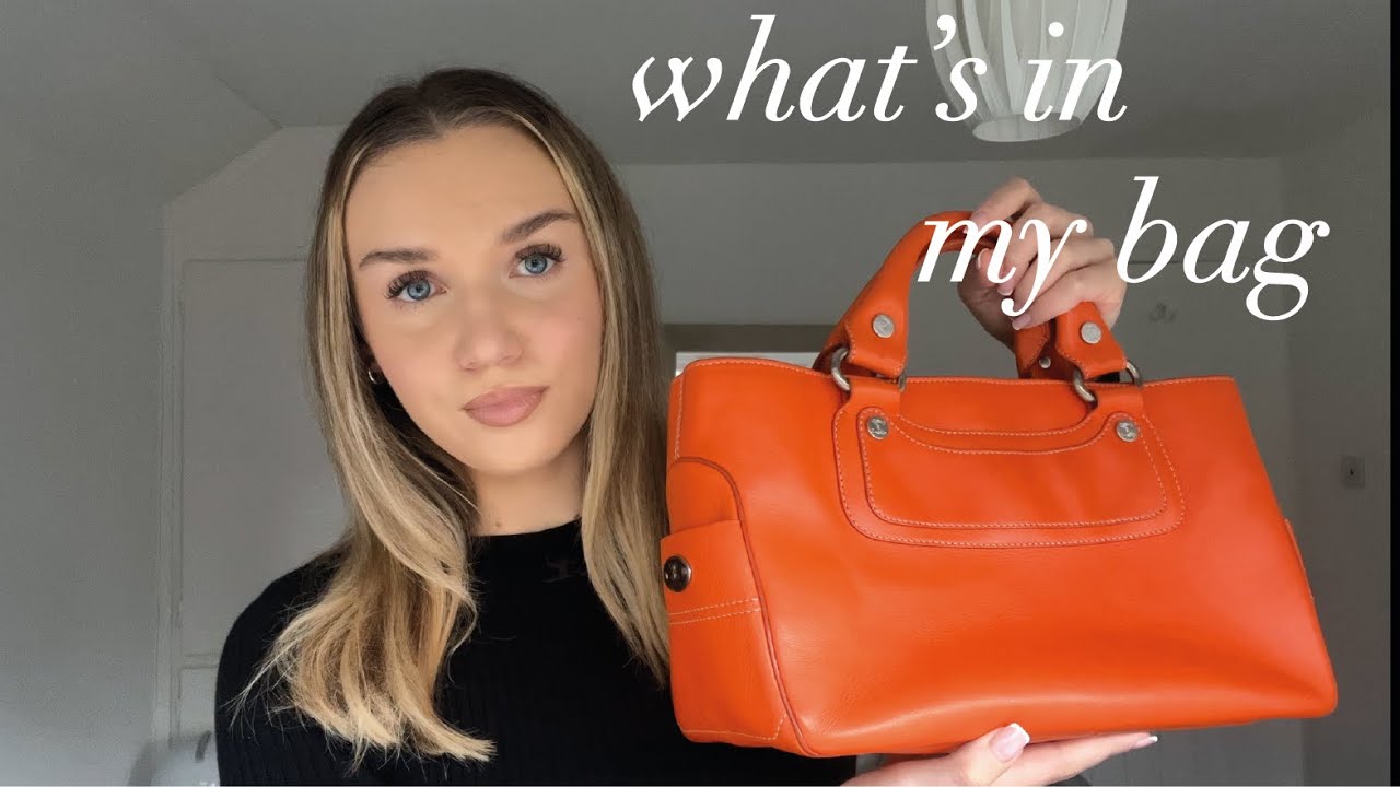 what's in my bag | vintage Celine bag review