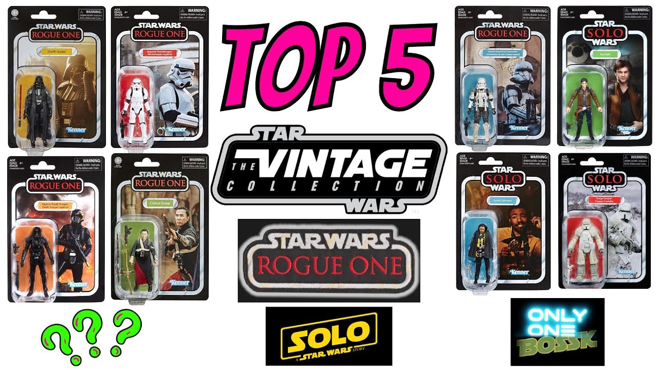 Top 5 Star Wars The Vintage Collection Rogue One & Solo Figures!