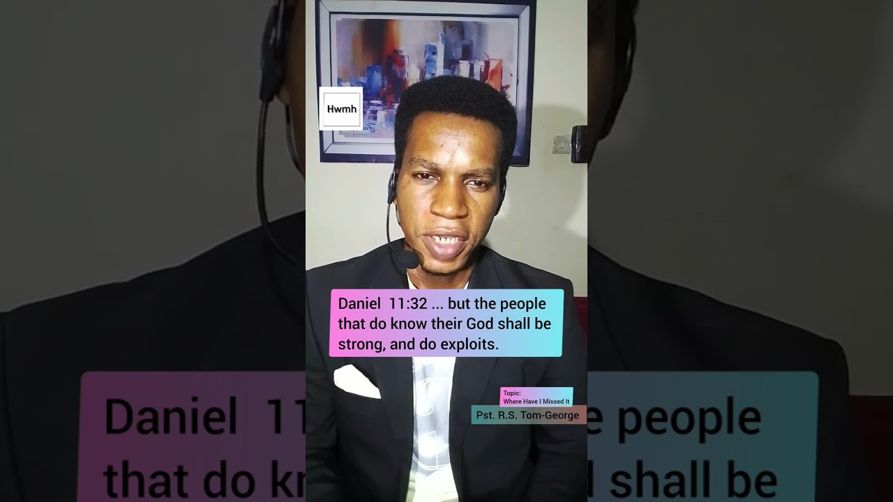 Where Have I Missed It | Hwmh / With PST. R.S. Tom-George 