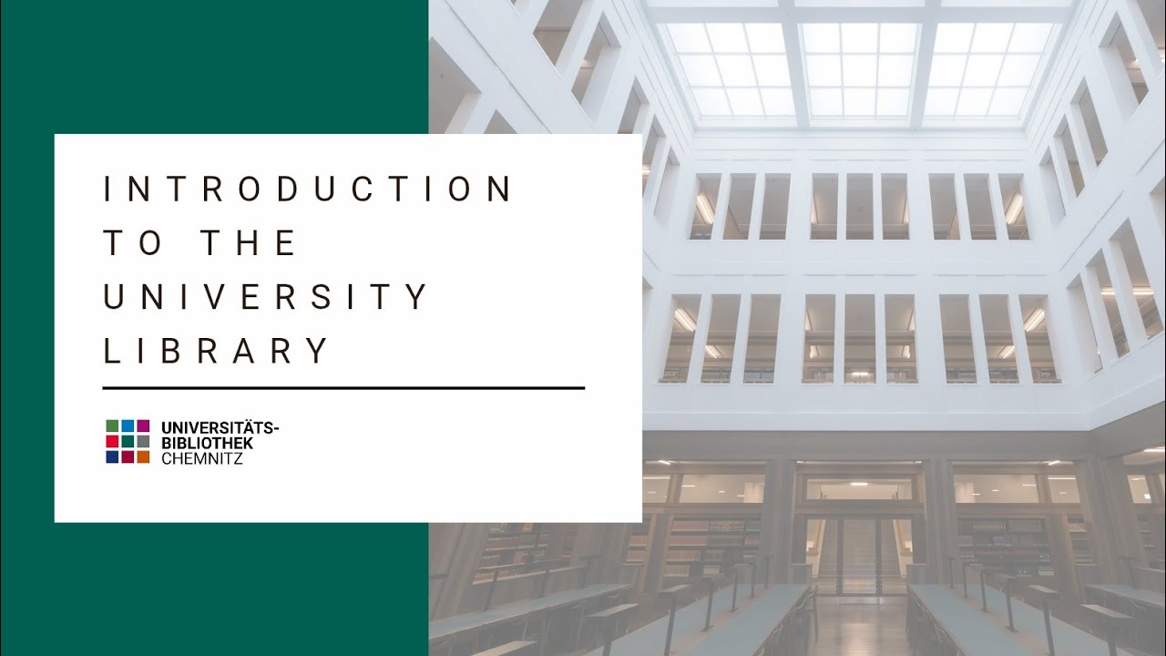 Welcome to Chemnitz University Library