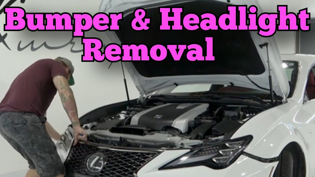 How To Remove Front Bumper & Headlights On A Lexus RC300