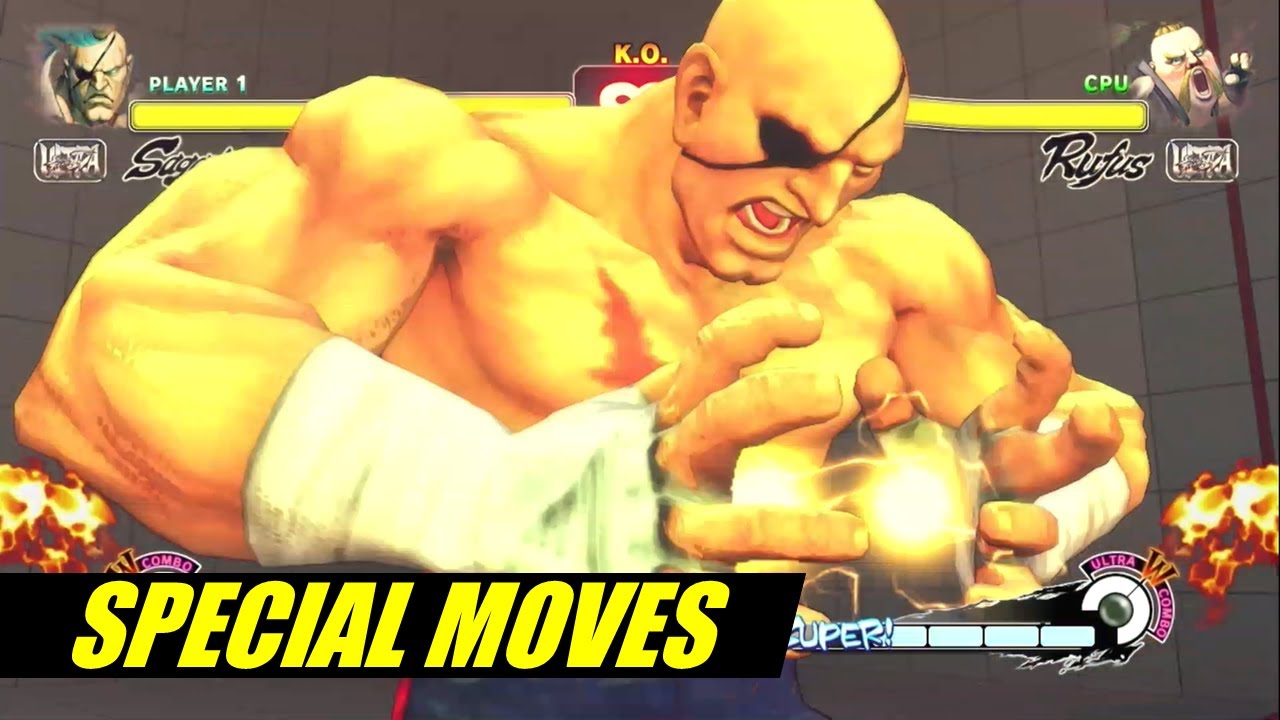 Sagat's Super and Ultra Combos in Ultra Street Fighter IV