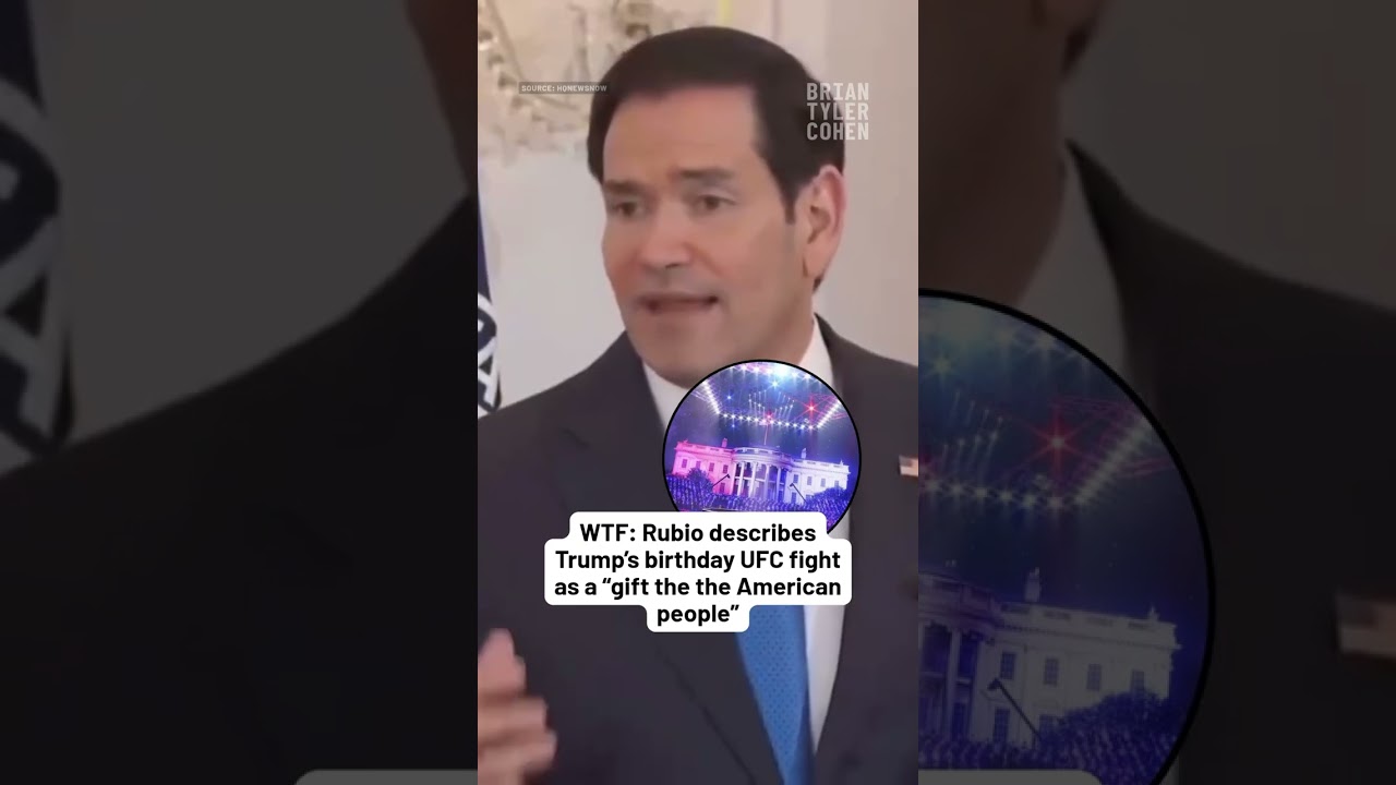 WTF: Rubio describes Trump&rsquo;s birthday UFC fight as a &ldquo;gift the the American people&rdquo;
