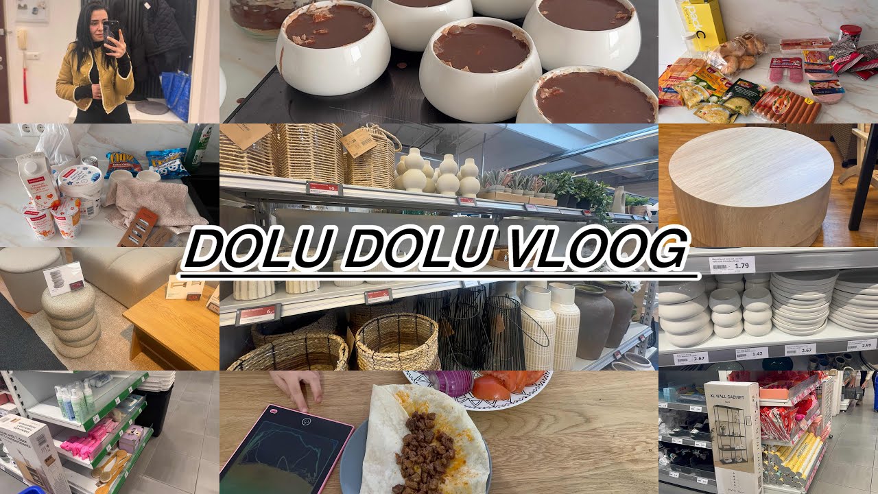 VIRAL ACTION TABAKLARI 🤍 JYSK TURU | TURK MARKET ALISVERISI | NELER ALDIM ? BITMEYEN EV ISLERI 🧺